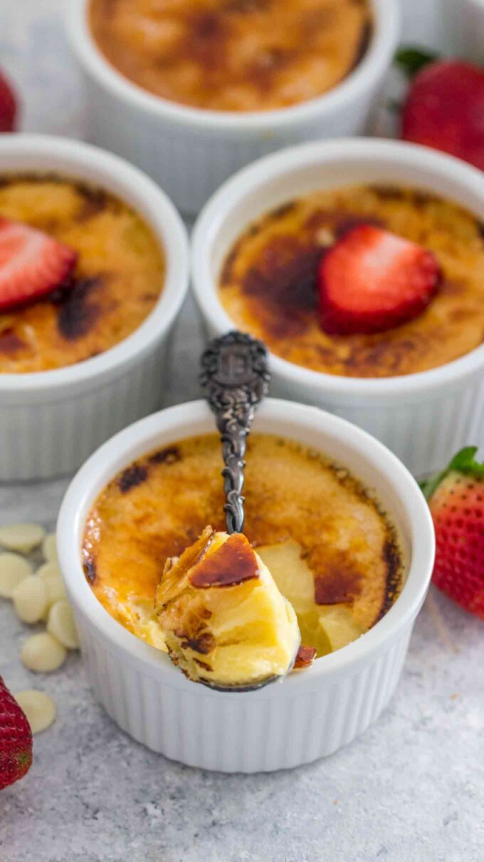 Gluten Free White Chocolate Creme Brûlée