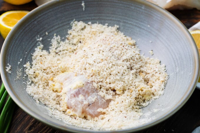 Panko coating for crispy oven baked tilapia.