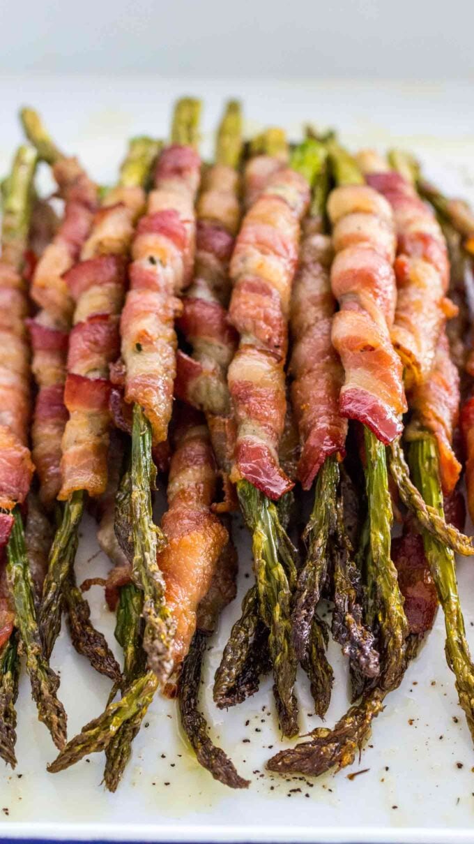 Bacon wrapped asparagus photo. 