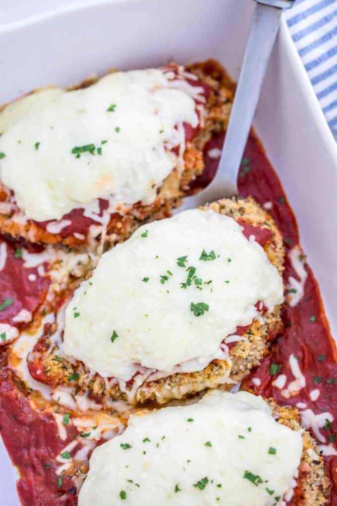 Baked Chicken Parmesan Video Sweet And Savory Meals