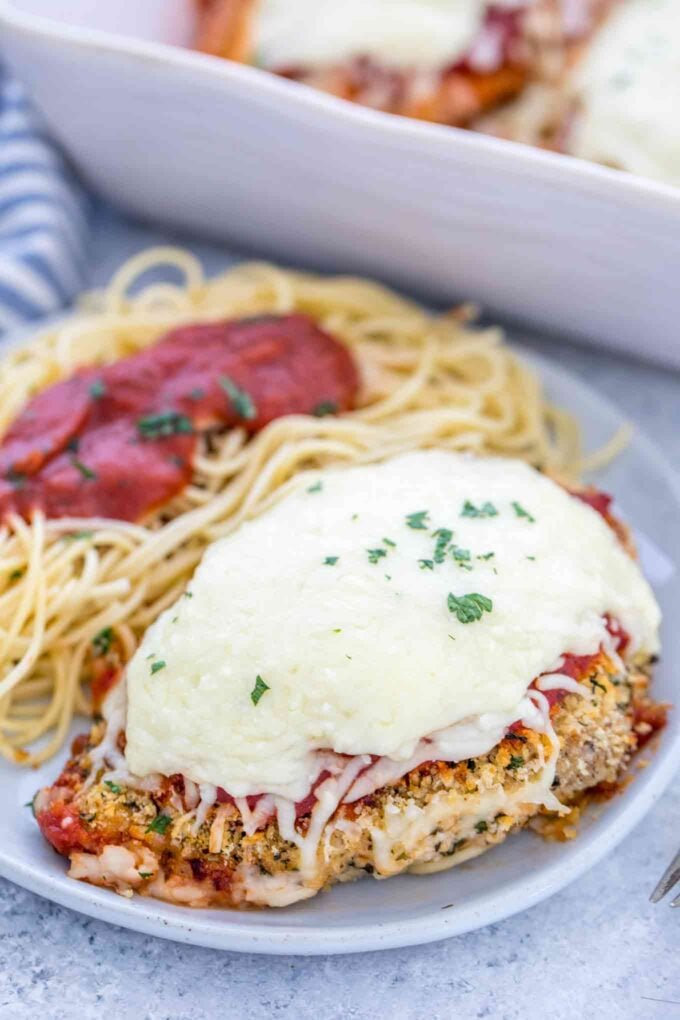 Easy Baked Chicken Parmesan from Scratch