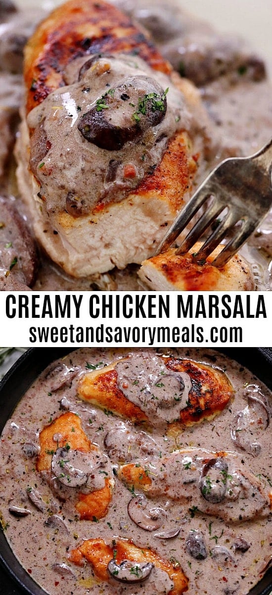 Best Easy Creamy Chicken Marsala