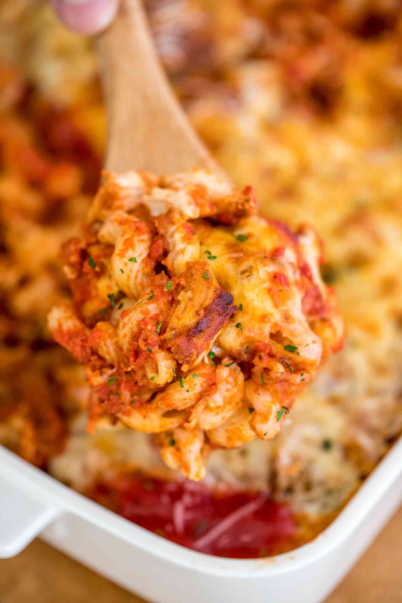 Easy Chicken Parmesan Casserole Recipe - Sweet and Savory Meals