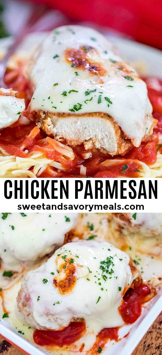 Crispy Chicken Parmesan - Sweet and Savory Meals