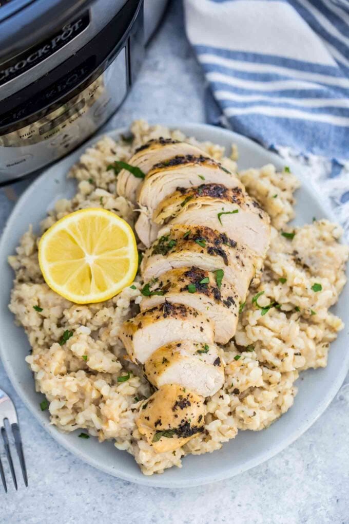 Crockpot chicken and online minute rice