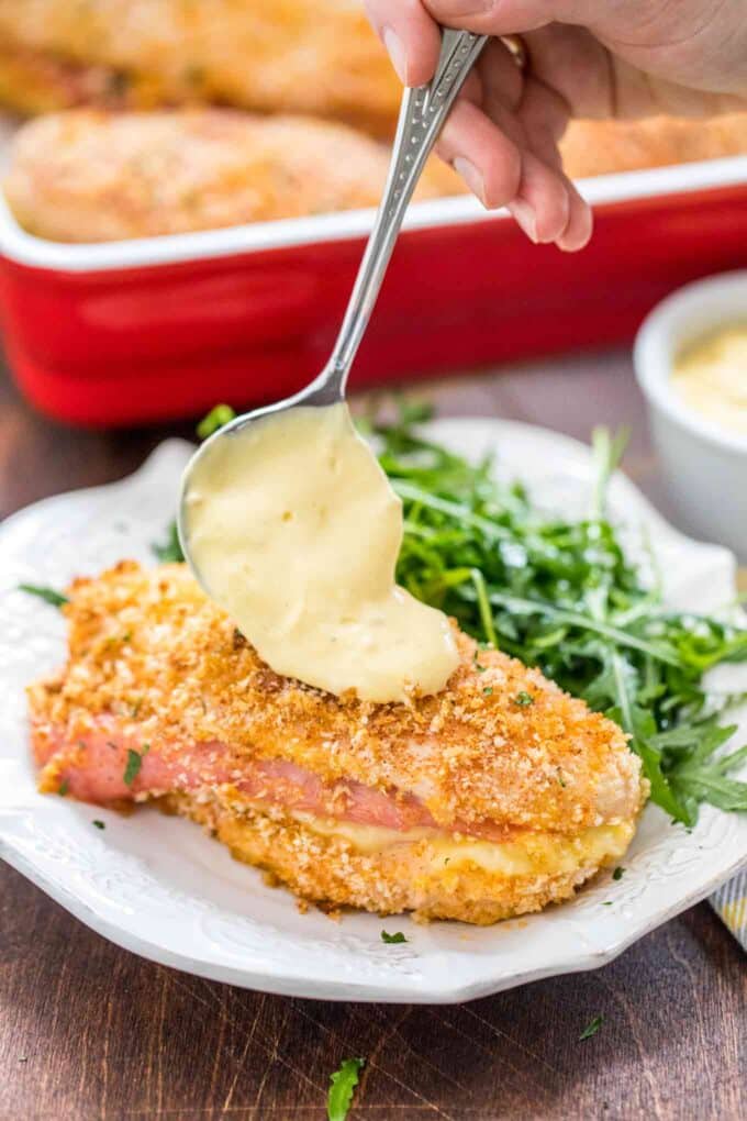 Chicken Cordon Bleu Recipe with Creamy Sauce