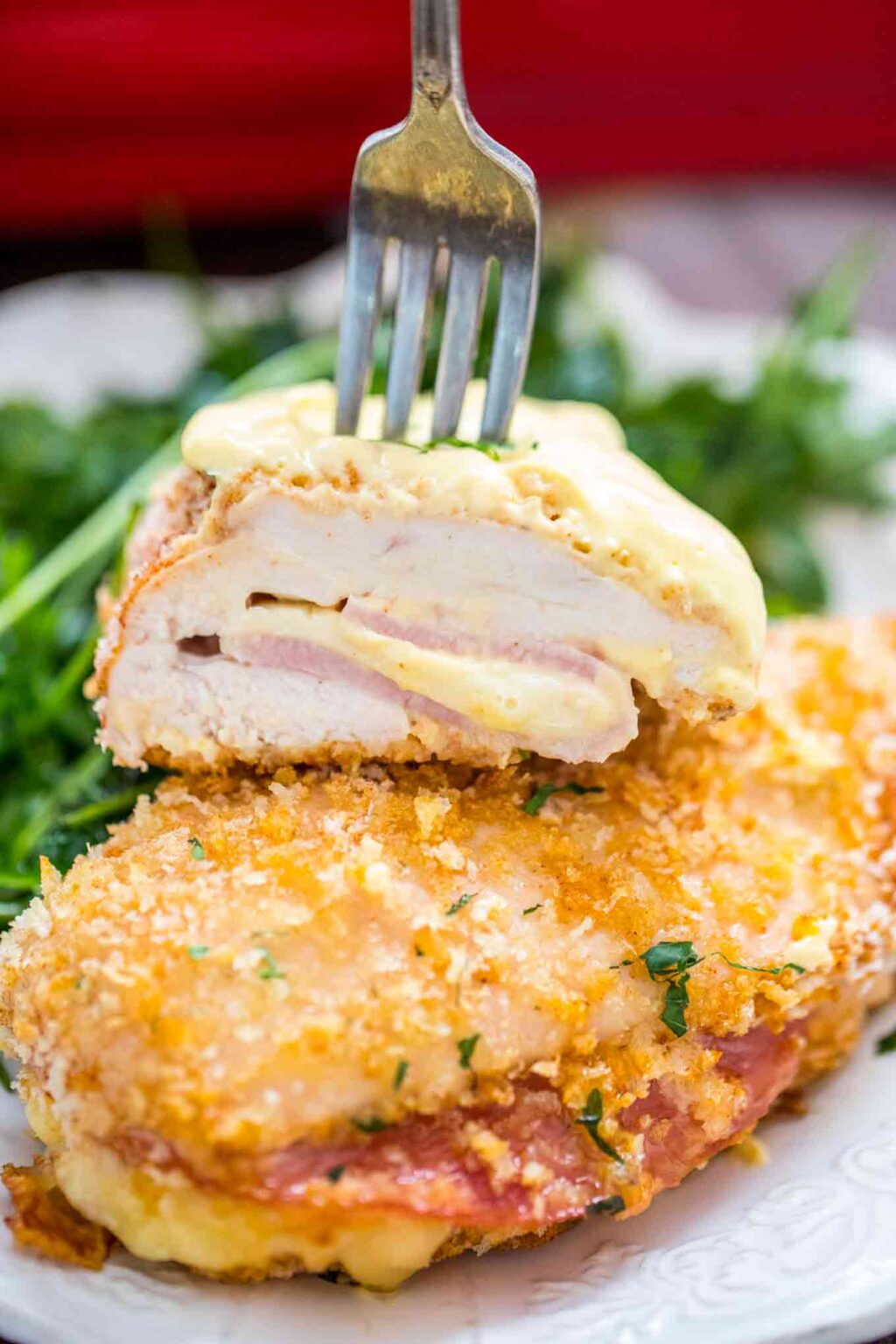 Baked Chicken Cordon Bleu - Sweet and Savory Meals