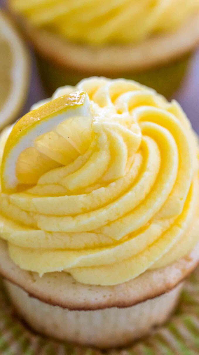 Homemade Lemon Cupcakes from Scratch