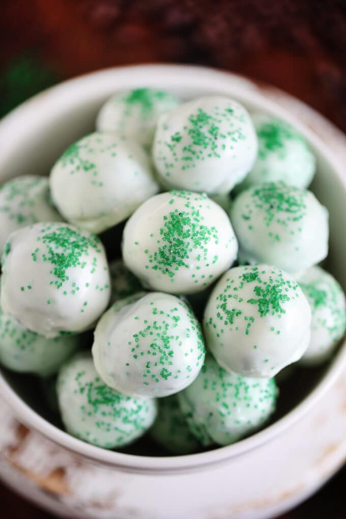 Mint Chocolate Chip Truffles