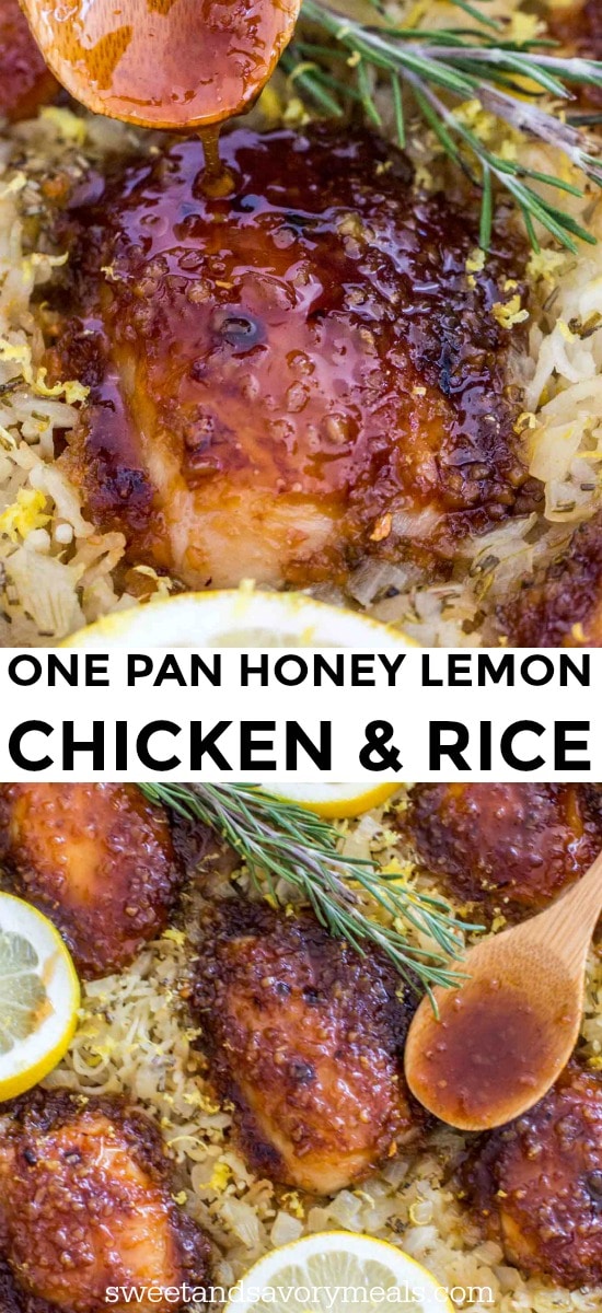 Honey Garlic Lemon Chicken and Rice