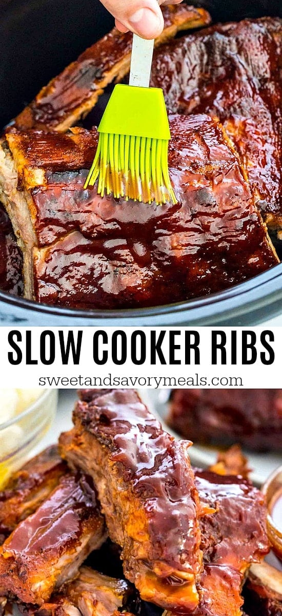 Best homemade slow cooker ribs recipe with barbecue sauce