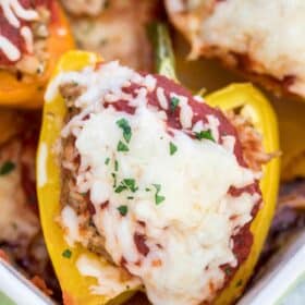 Oven Baked Turkey Stuffed Peppers