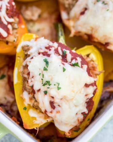 Oven Baked Turkey Stuffed Peppers
