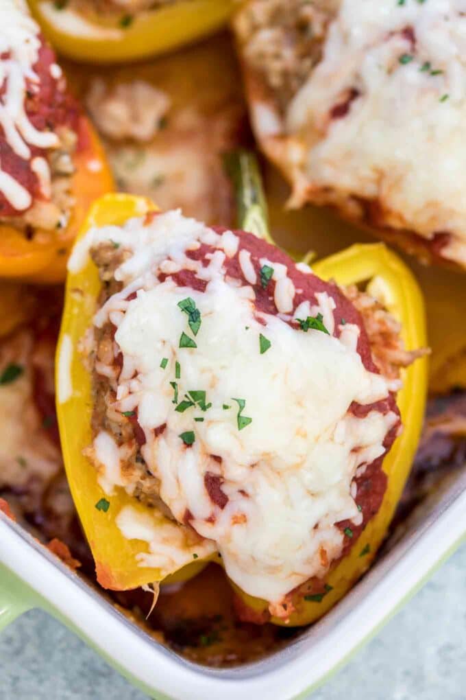 Oven Baked Turkey Stuffed Peppers