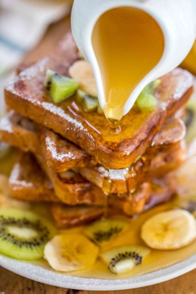 Vegan French Toast with Syrup