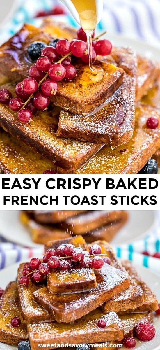 Crispy Baked French Toast Sticks