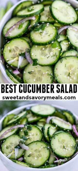 Easy Cucumber Salad Recipe [video] - Sweet And Savory Meals