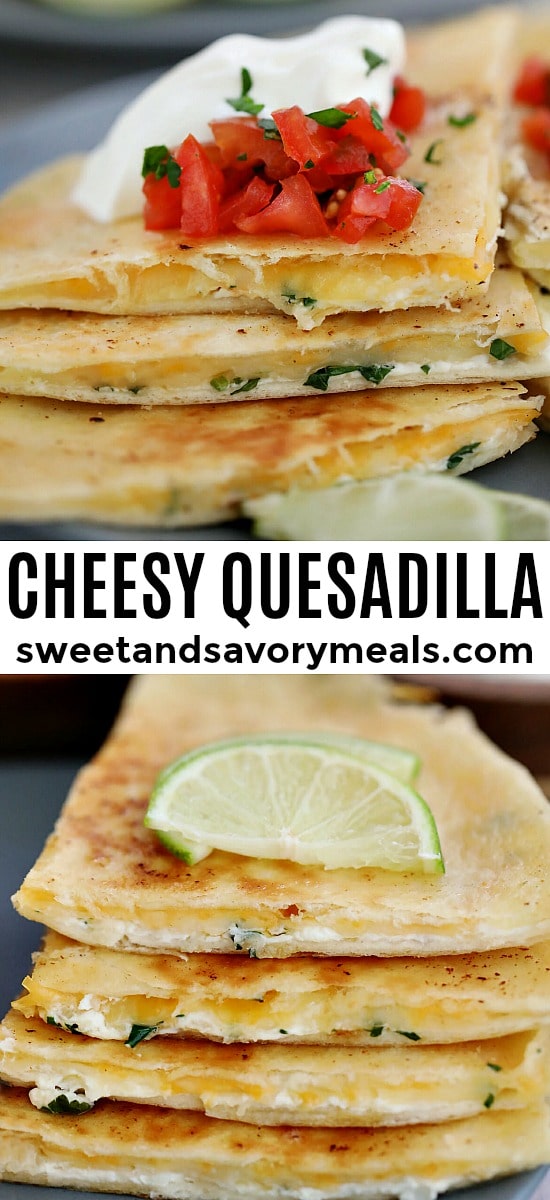 Classic cheese quesadilla