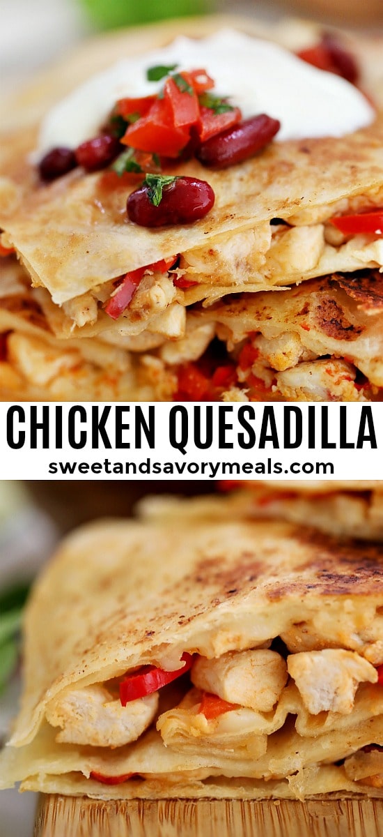 Homemade Chicken Quesadillas