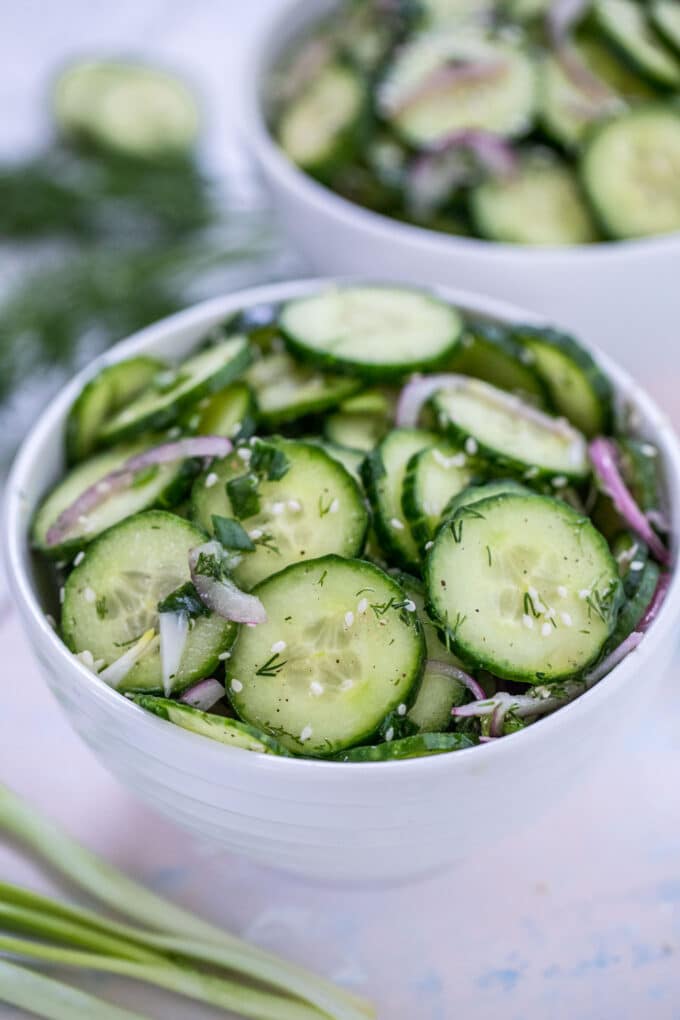 Easy Cucumber Salad Recipe [video] - Sweet and Savory Meals