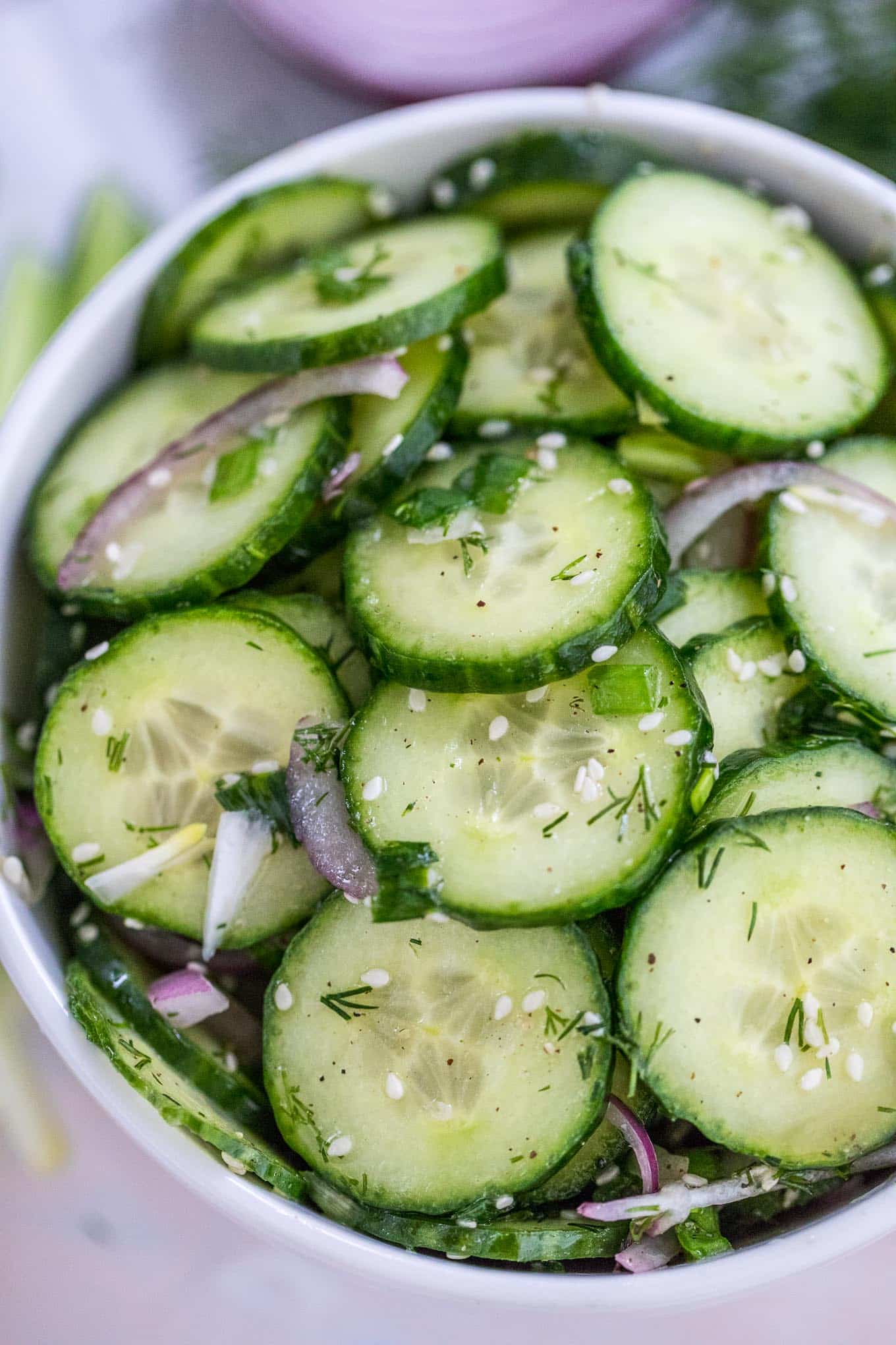 Easy Cucumber Salad Recipe Video Sweet And Savory Meals