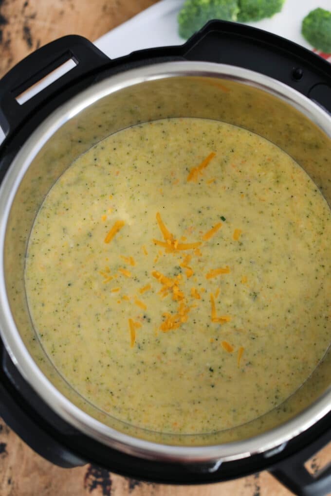 Best Instant Pot Broccoli Cheddar Soup