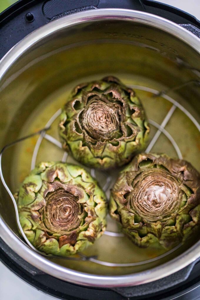 Instant Pot Steamed Artichokes