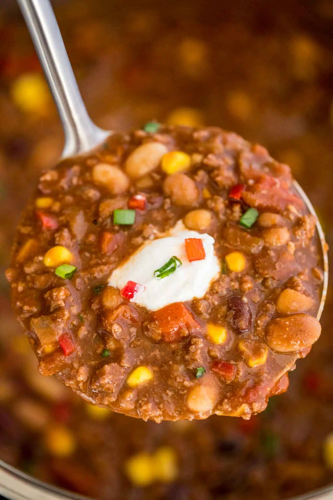 Instant Pot Three Bean Chili - Sweet and Savory Meals