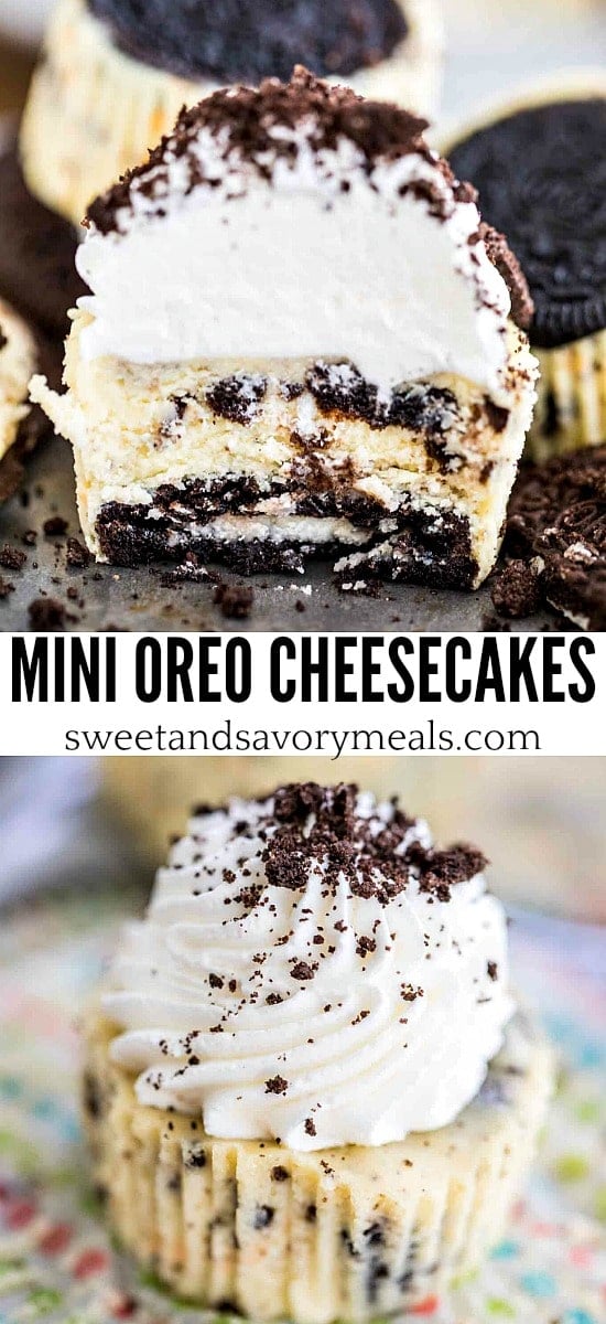 Homemade Mini Oreo Cheesecakes