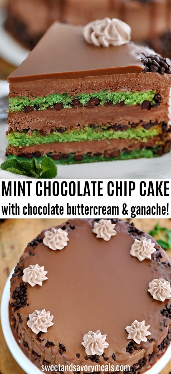 Best Mint Chocolate Chip Cake