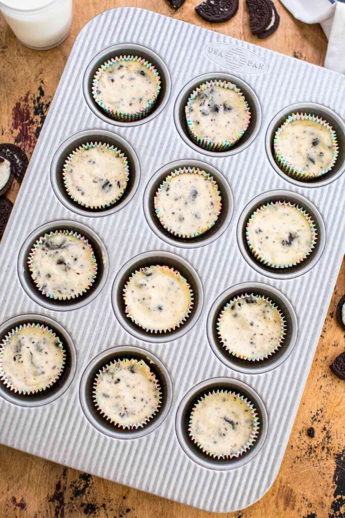 Mini Oreo Cheesecakes