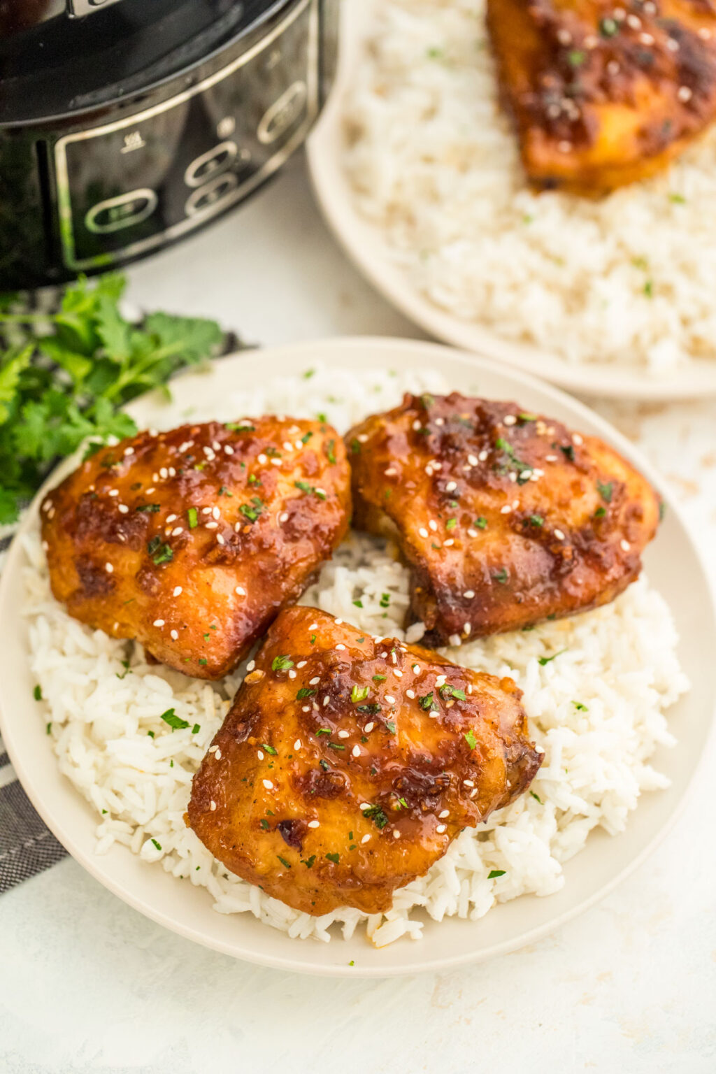 Slow Cooker Brown Sugar Garlic Chicken - Sweet and Savory Meals