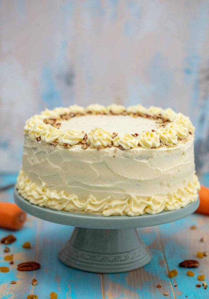 Image of homemade carrot cake.