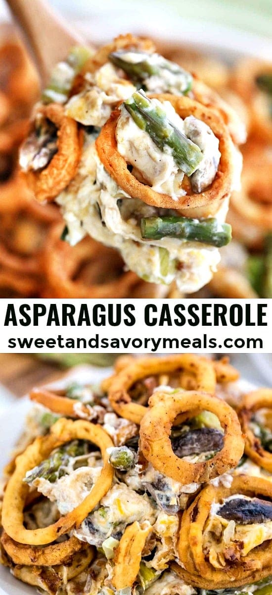 Asparagus casserole picture for Pinterest
