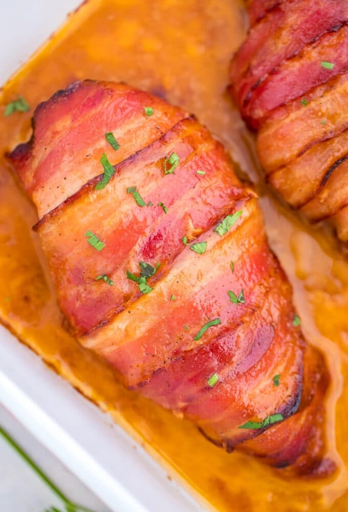 Bacon Wrapped Chicken Breasts Recipe - Sweet and Savory Meals