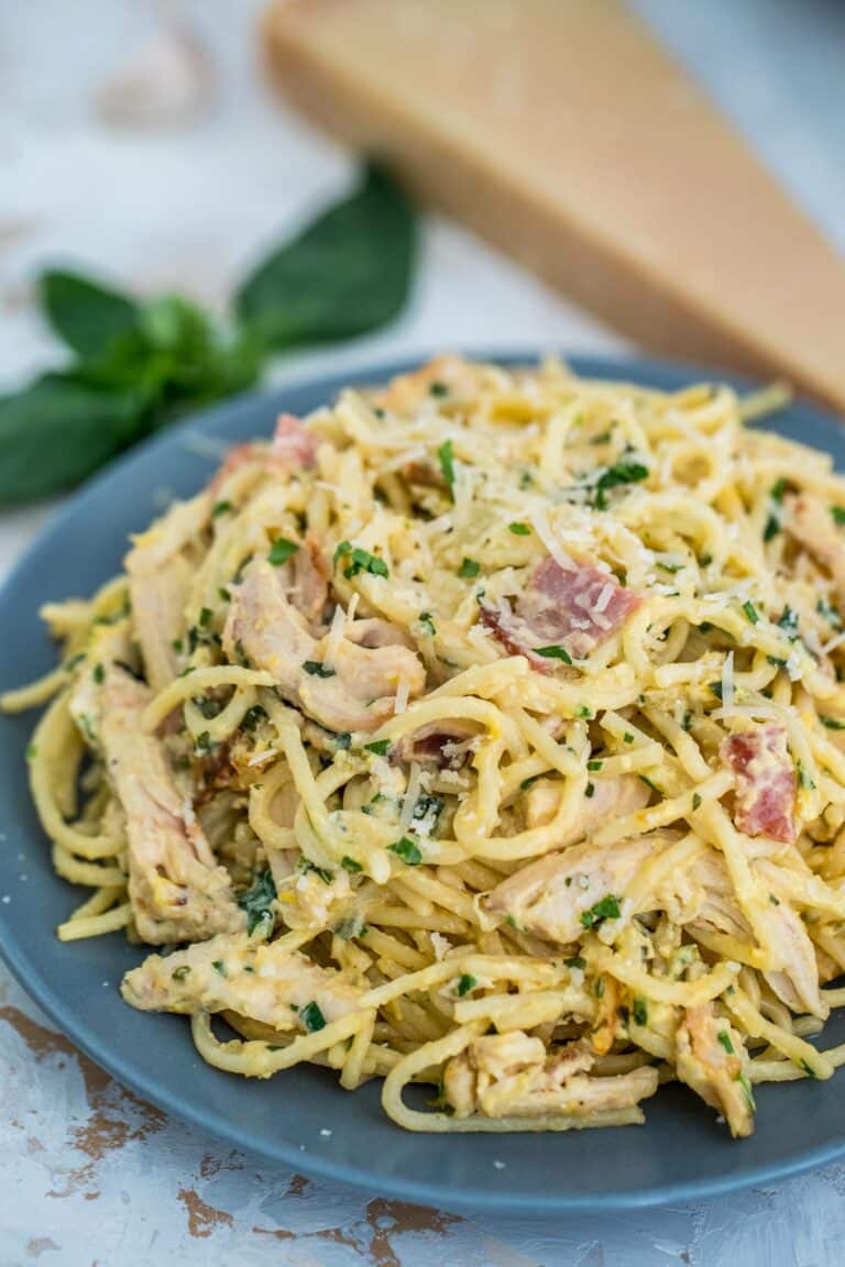 Best Chicken Carbonara Pasta Recipe [VIDEO] S&SM