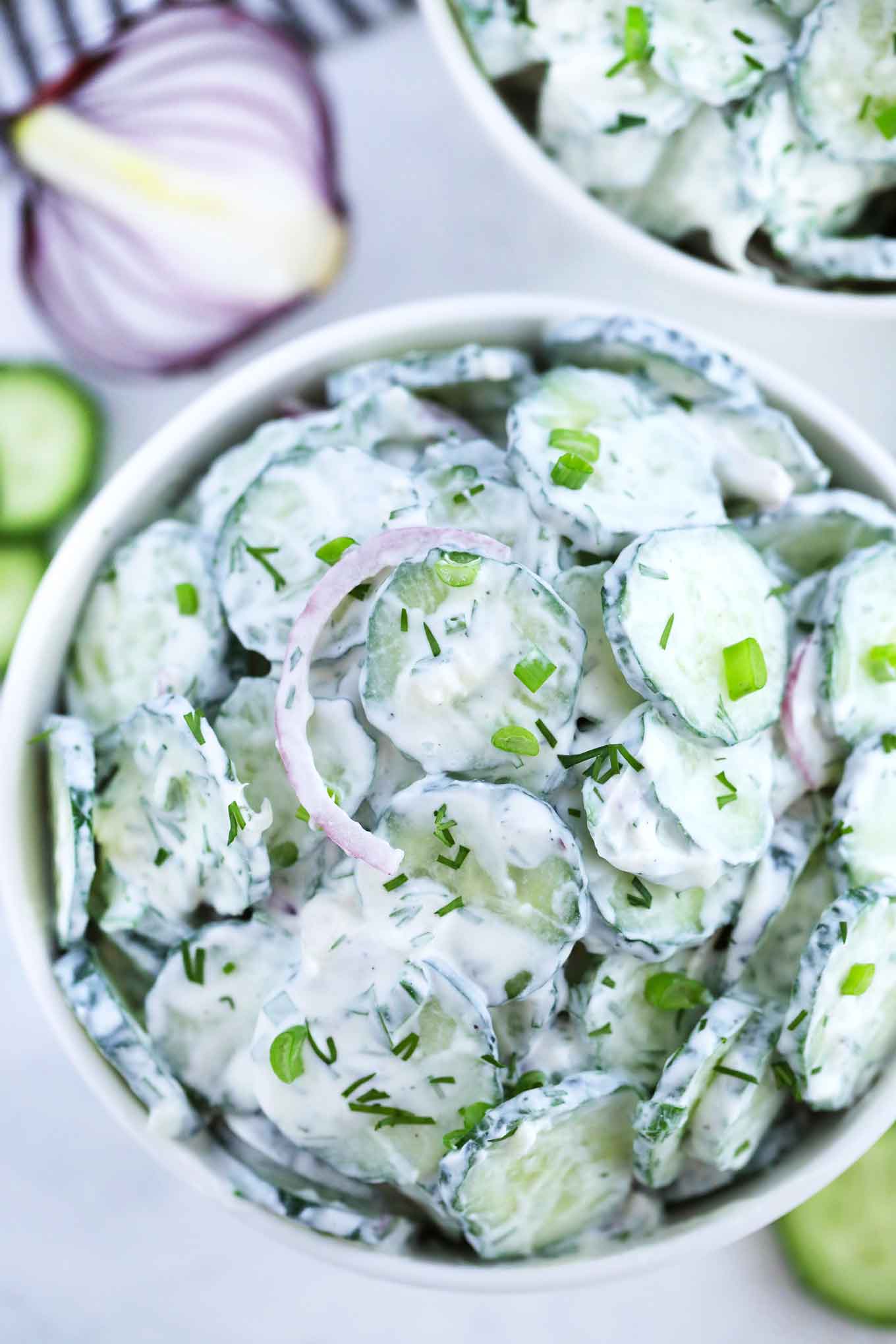 Creamy Cucumber Salad Recipe Sandsm
