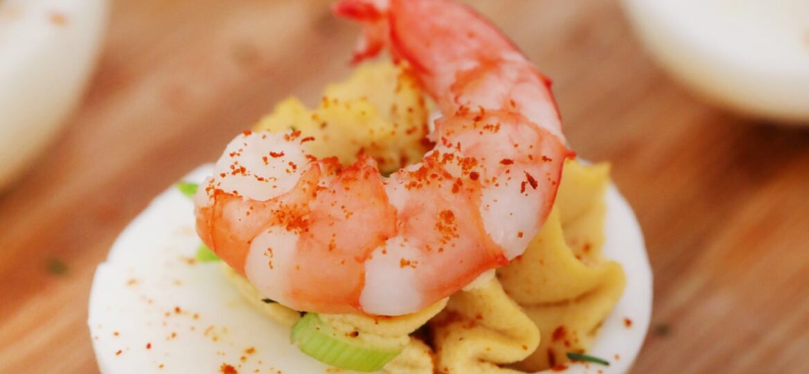 Deviled Eggs with Old Bay Shrimp Recipe