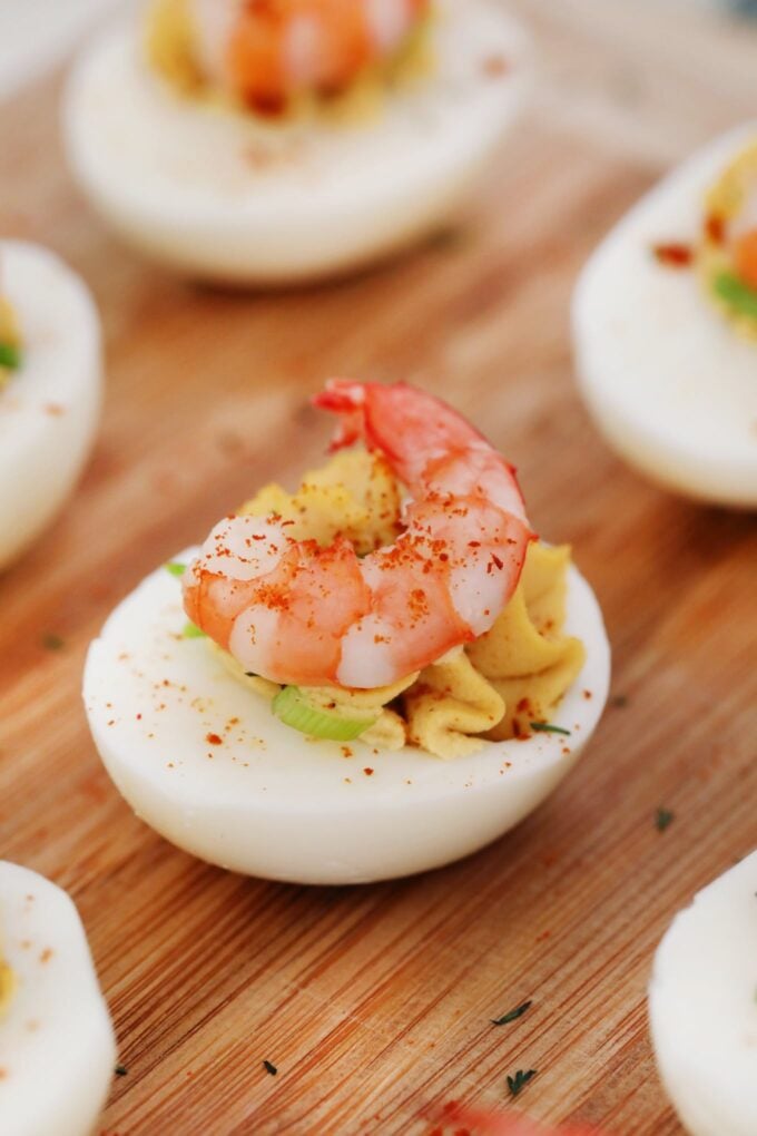 Deviled Eggs with Old Bay Shrimp Recipe