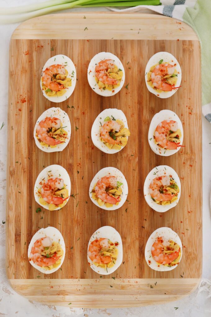 Best Deviled Eggs with Old Bay Shrimp Recipe