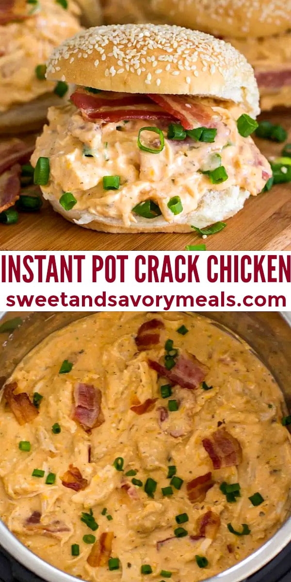 easy instant pot crack chicken pin