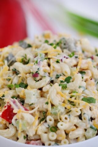 3 ingredient macaroni salad with mayo