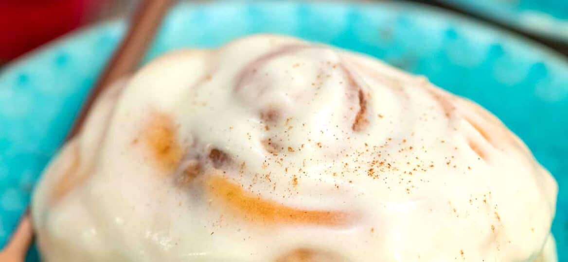 Picture of homemade cinnamon rolls.