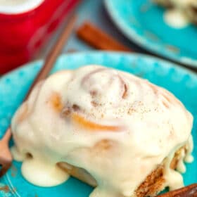 Picture of homemade cinnamon rolls.