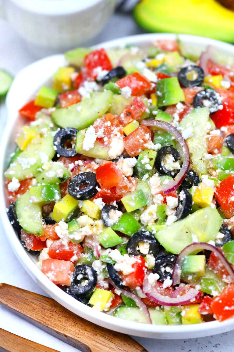 How To Make Easy Greek Salad at Home - Sweet and Savory Meals