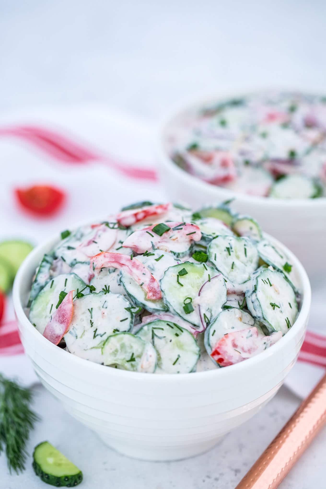 Tomato Cucumber Onion Salad Recipe - S&SM