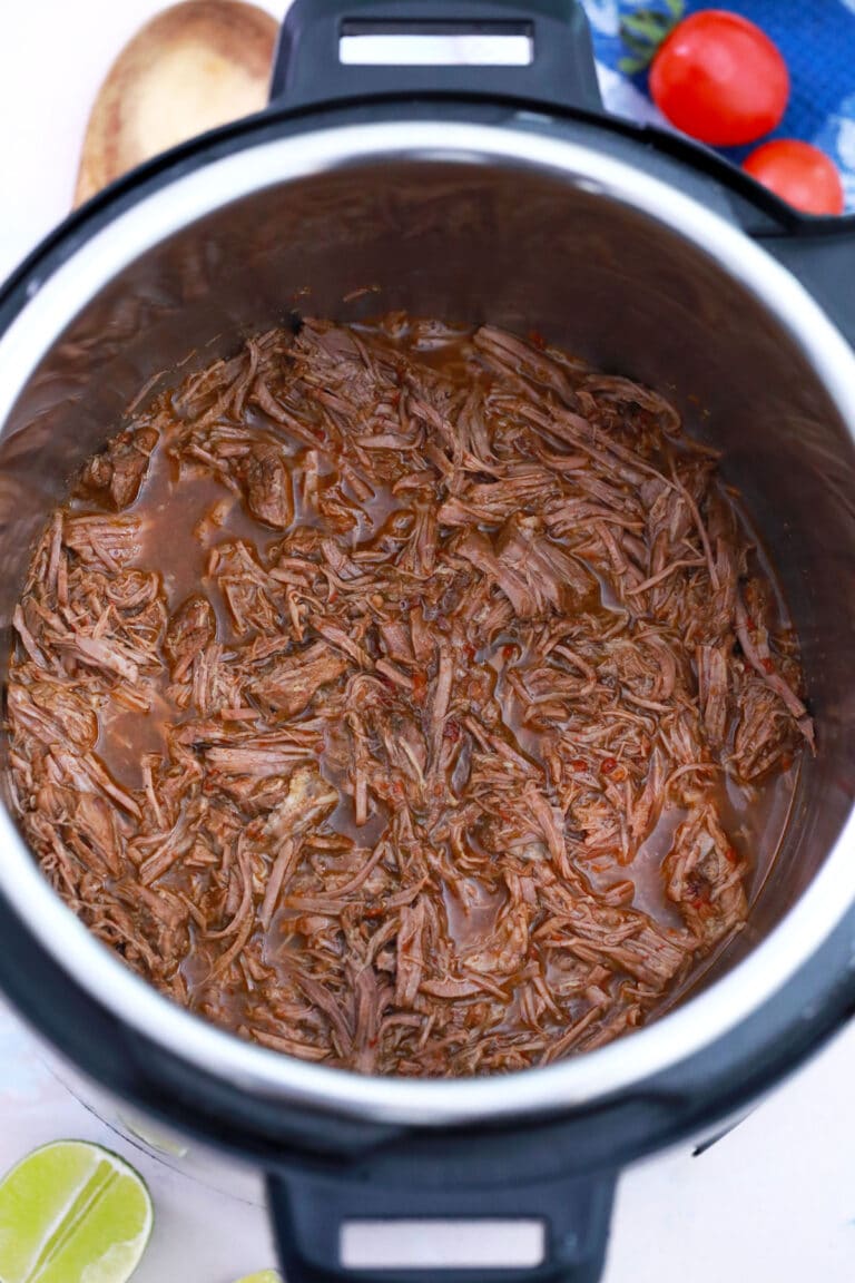 Easy Instant Pot Barbacoa Beef Recipe - S&SM