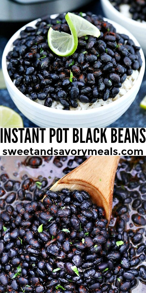 easy instant pot black beans pin