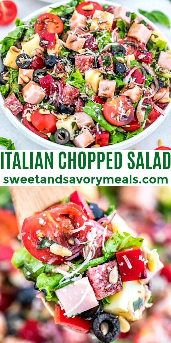 easy italian chopped salad pin