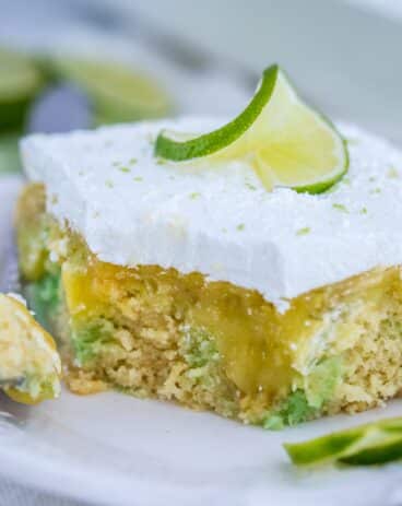 Key Lime Pie Poke Cake